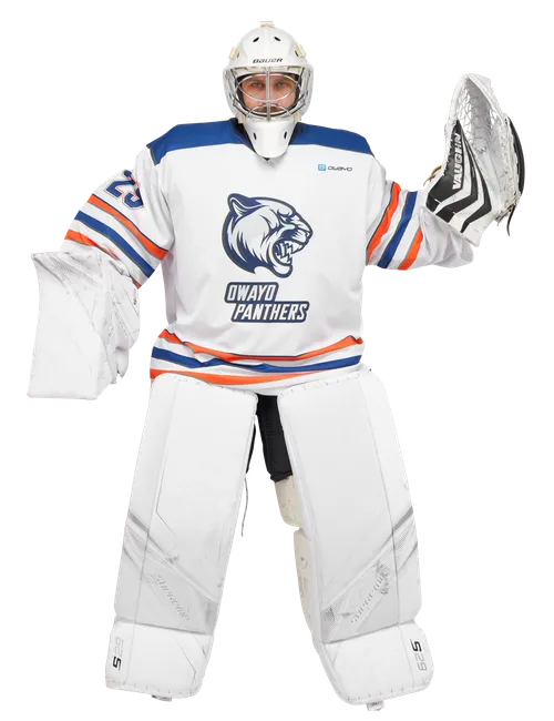  Het model is 175 cm  groot en draagt maat Goalie-XL